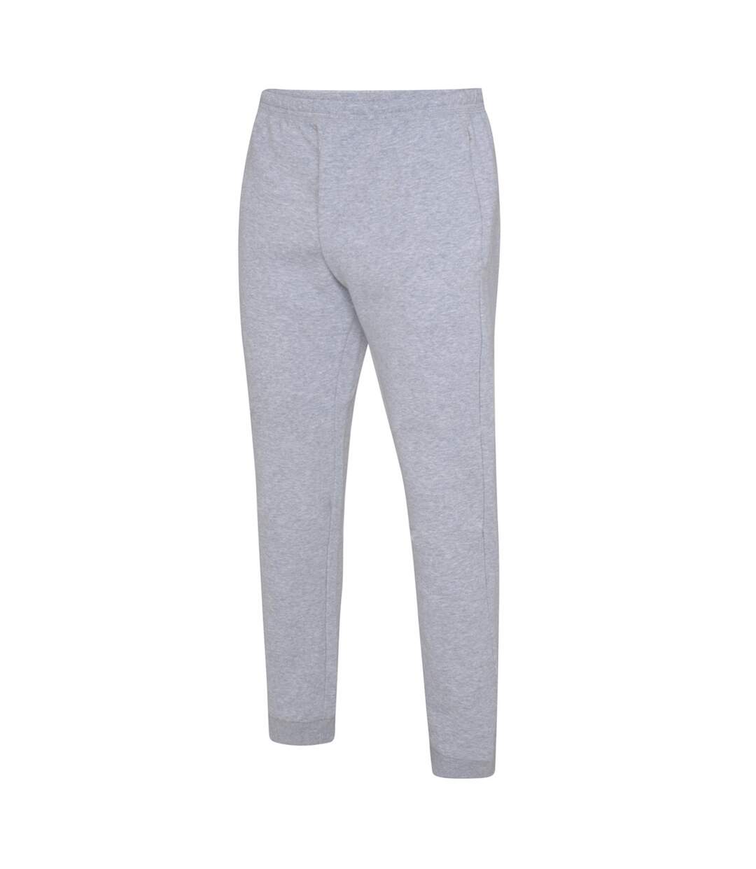 Mens Club Leisure Jogging Bottoms Grey Marl White Umbro-3