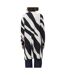 Gilet long blanc/noir imprimé femme vero moda nancy open-2
