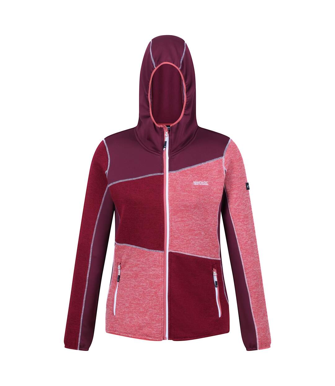 Womens/ladies Walbury Vi Marl Full Zip Fleece Jacket Mineral Red Rumba Red Regatta-1