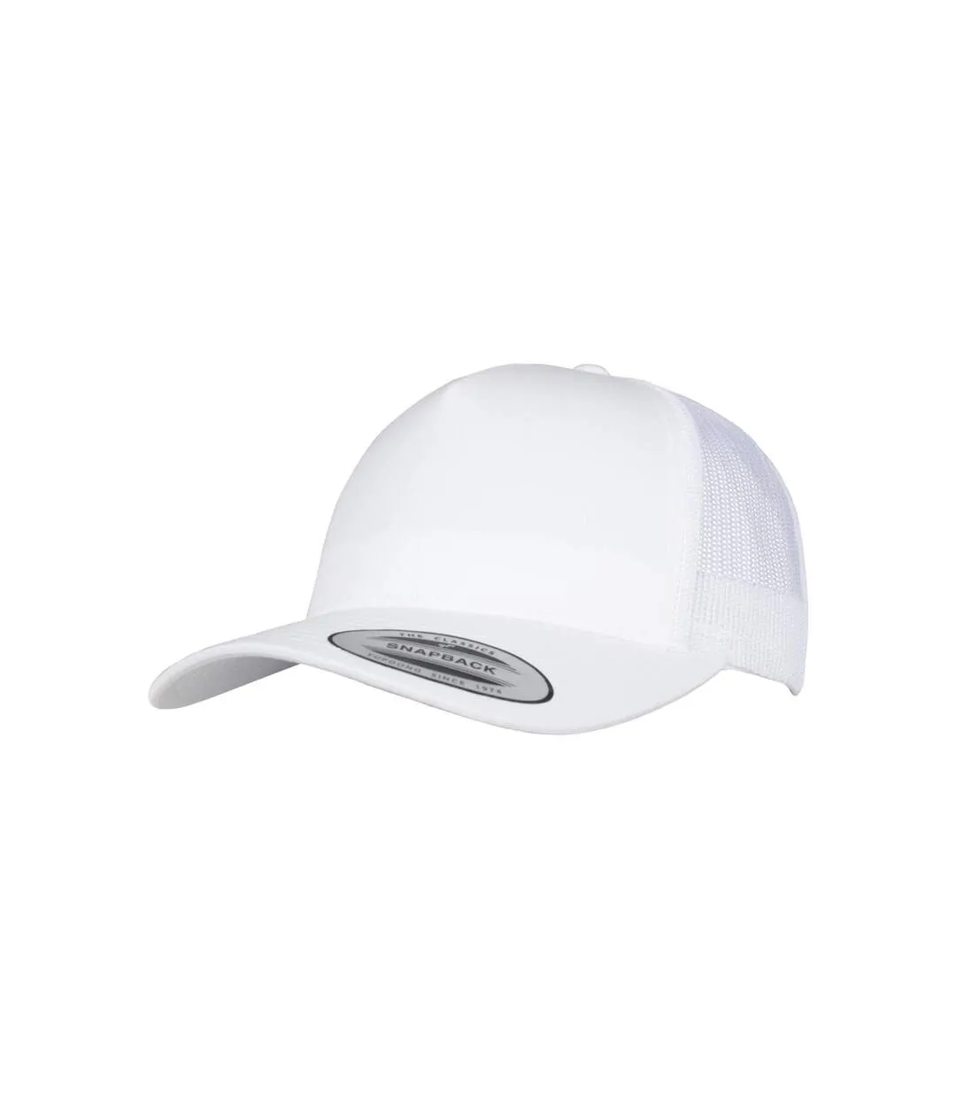 Casquette Trucker Motif/style Rétro Adulte Blanc Flexfit-4