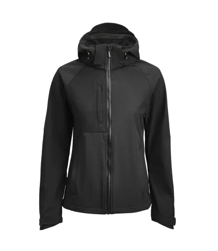 Womens/ladies Oxygen Soft Shell Jacket Black Jobman