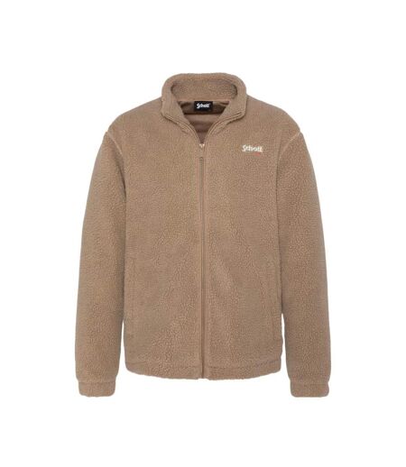 Veste sherpa beige homme schott sherpa plartic