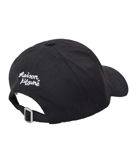 Casquette De Baseball Motif/style Tête Double Fox Homme Anthracite Maison Kitsuné