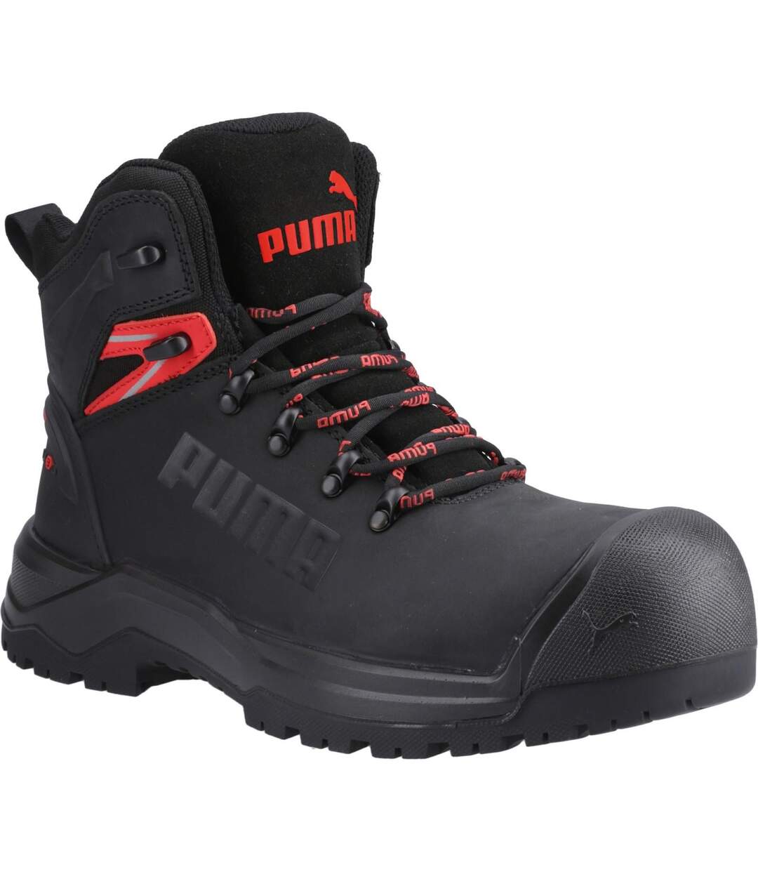 Bottines de sécurité iron homme noir / rouge Puma Safety-1