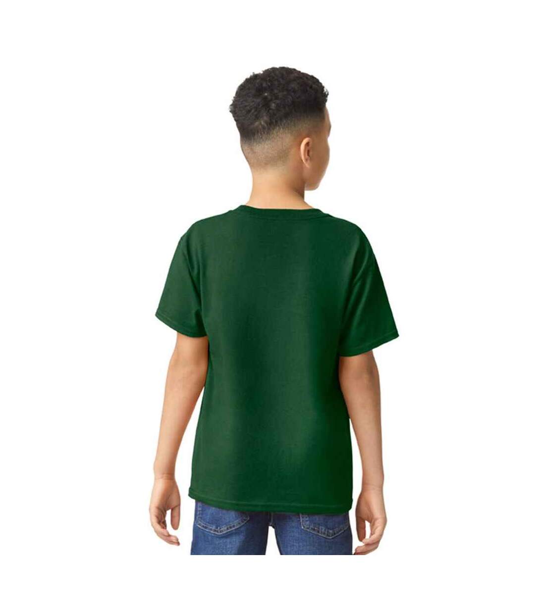 T-shirt enfant vert forêt Gildan-2