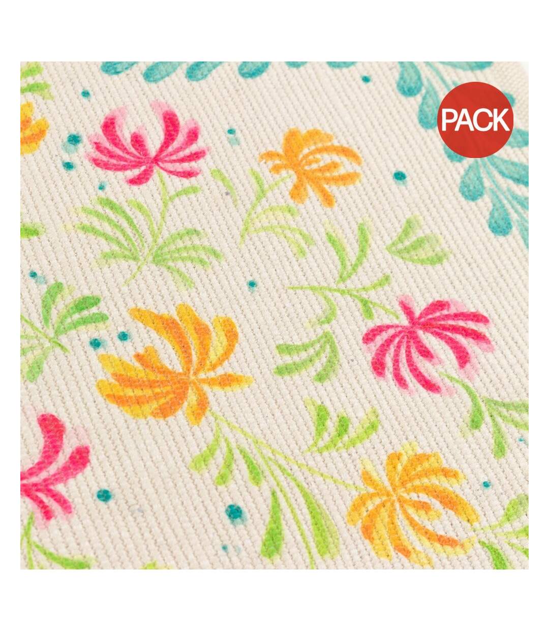 Pack of 4  Honeysuckle placemat  46cm x 36cm multicoloured Furn-1