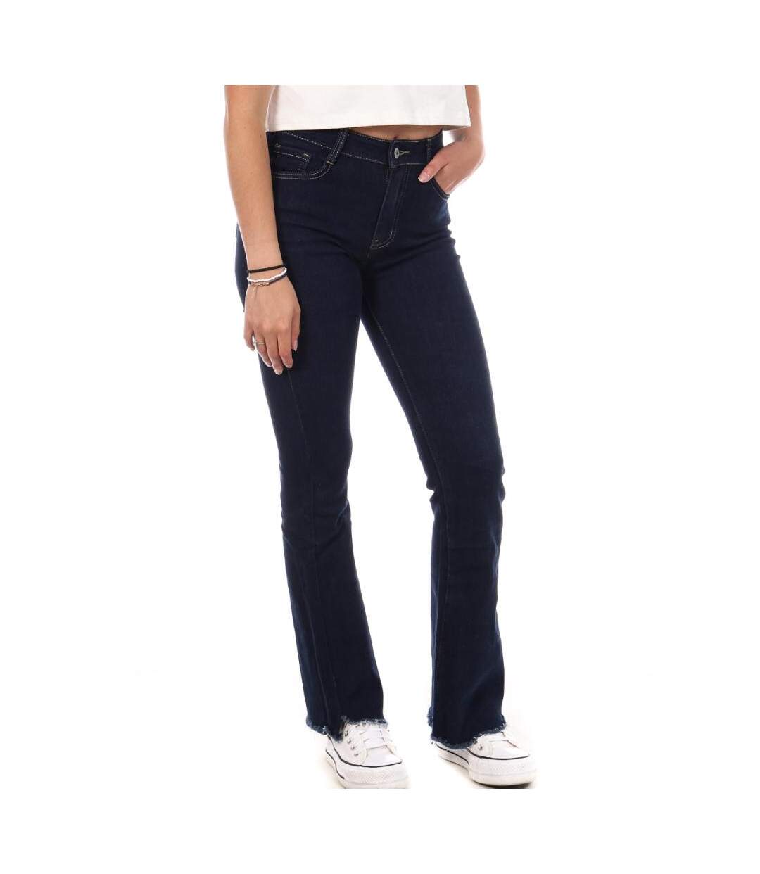 Jean bootcut bleu brut femme my tinas evase - l-1