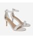 Womens/ladies tasha barely there stiletto heel sandals white Dorothy Perkins