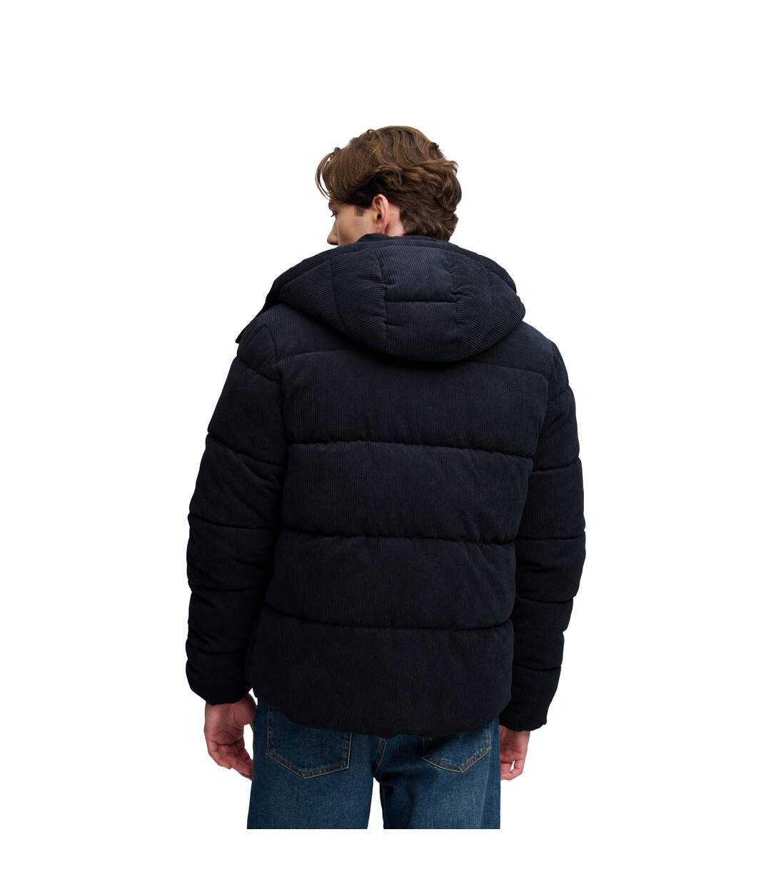 Doudoune à Capuche en velours Superdry Premium Cord Puffer-3