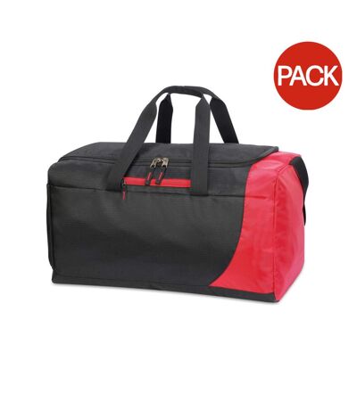 Lot De 2  Sac De Voyage 43l Naxos Taille Unique Noir Rouge Shugon