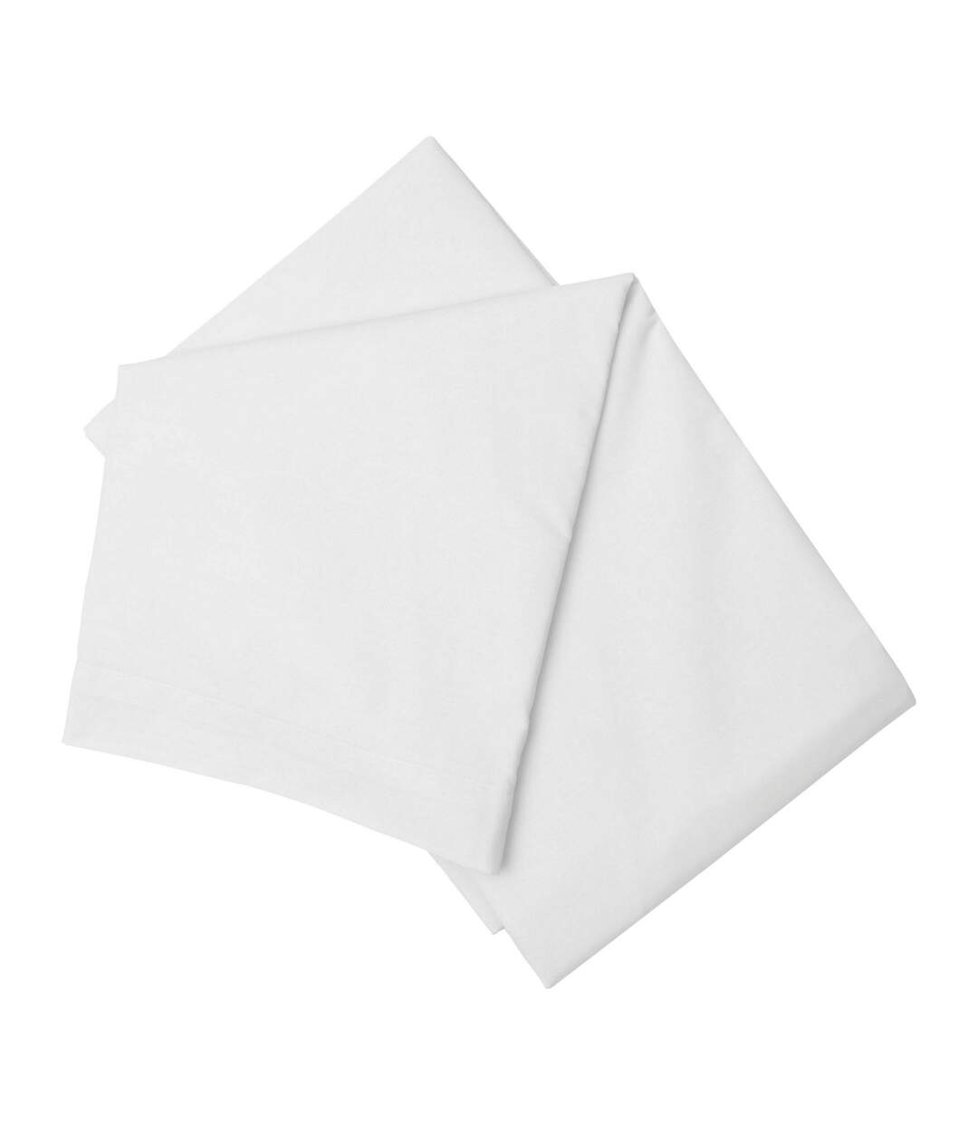 Easycare percale flat sheet white Belledorm-1