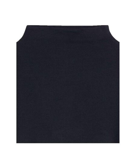 Womens/ladies Nina Mock Neck Slim Long-sleeved T-shirt Anthracite Levis