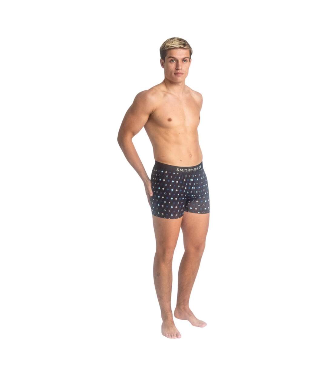 Boxers lathan homme noir / bleu / bleu marine Smith & Jones Smith & Jones