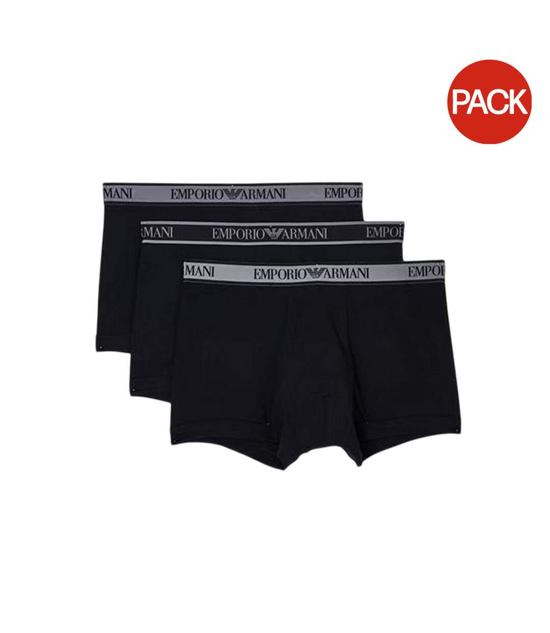 Lot De 3  Boxers Core Homme Noir Noir Emporio Armani-1