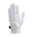 Hy5 Adults Synthetic Leather Riding Gloves (White) - UTBZ695