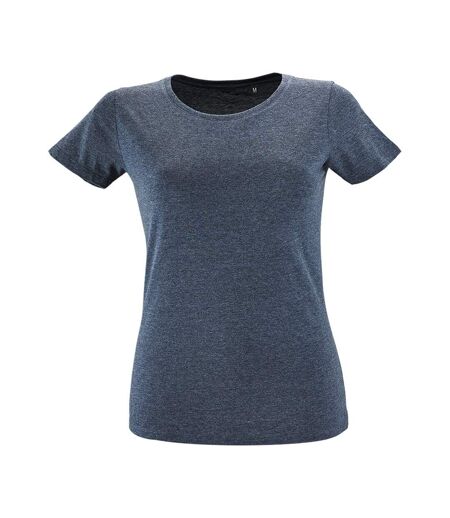 SOLS Womens/Ladies Regent Fit Short Sleeve T-Shirt (Heather Denim) - UTPC2921