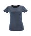 SOLS Womens/Ladies Regent Fit Short Sleeve T-Shirt (Heather Denim)