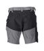 Mens Customised Work Shorts Stone Grey Black Mascot-2