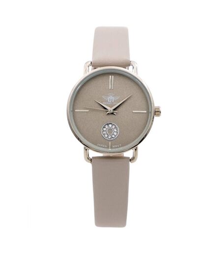 Montre Femme Gris Strass M. JOHN