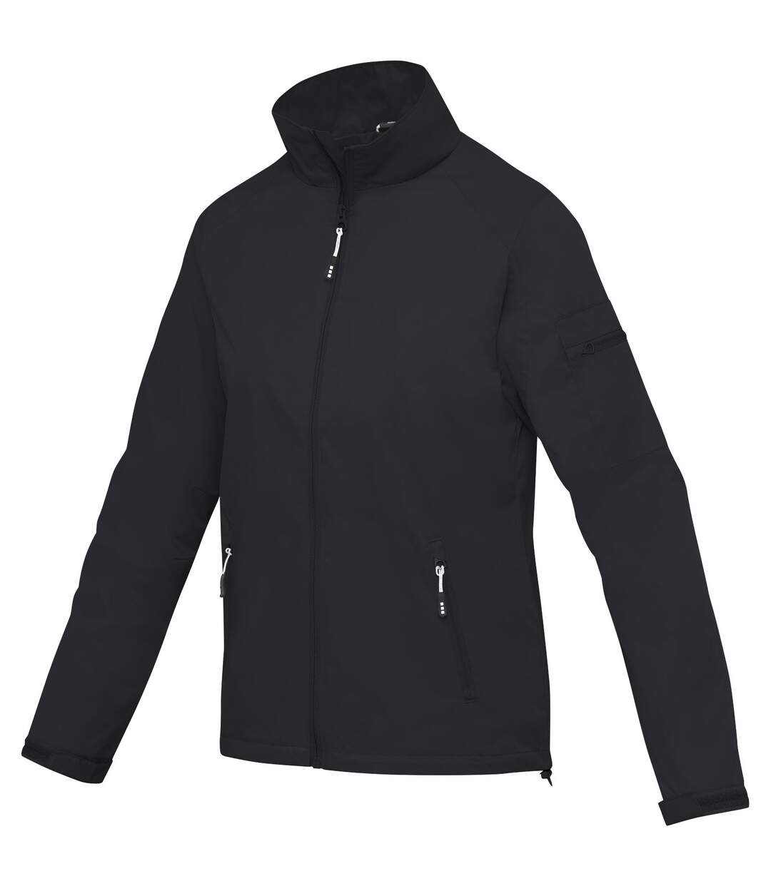 Womens/ladies palo lightweight jacket solid black Elevate