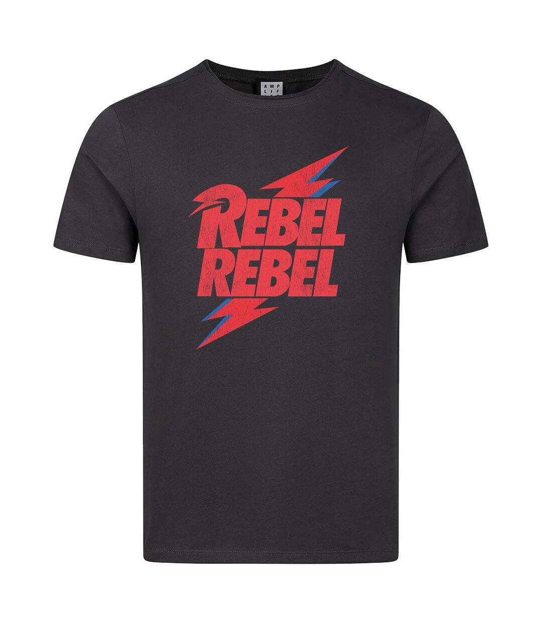 T-shirt Rebel Rebel Adulte Charbon David Bowie-1