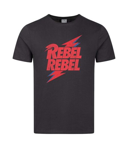 T-shirt Rebel Rebel Adulte Charbon David Bowie