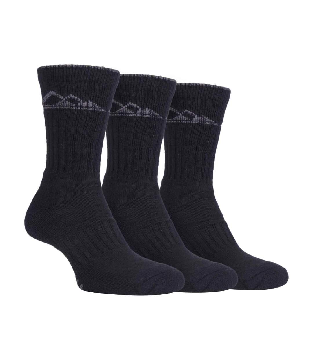 3 Pack Mens Heavy Cushioned Outdoor Cotton Hiking Socks-1