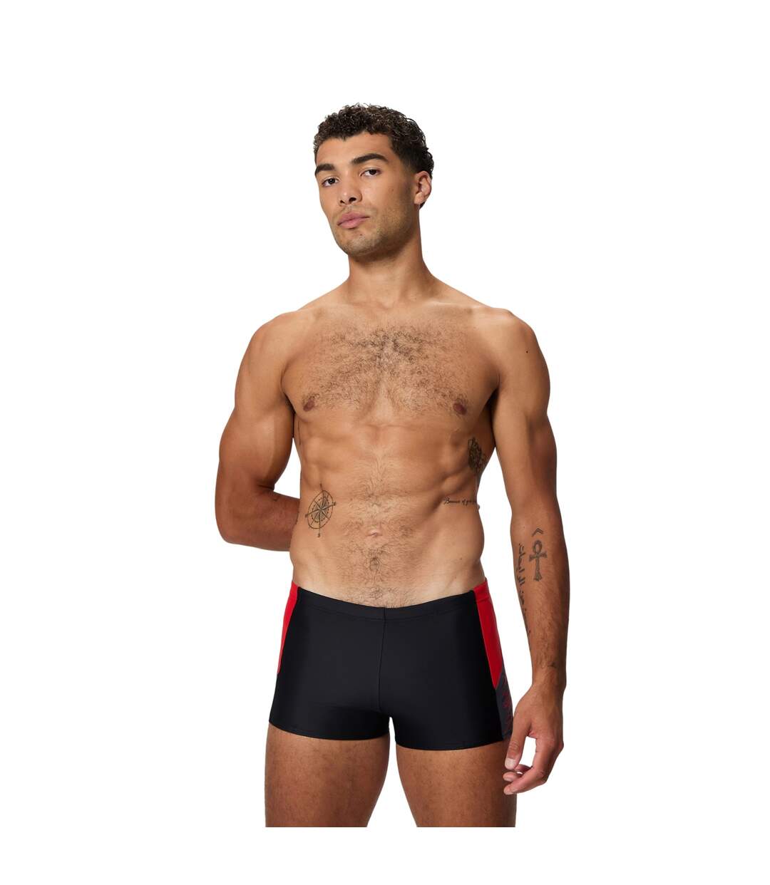 Mens Dive Two Tone Swim Shorts Black Speedo-4
