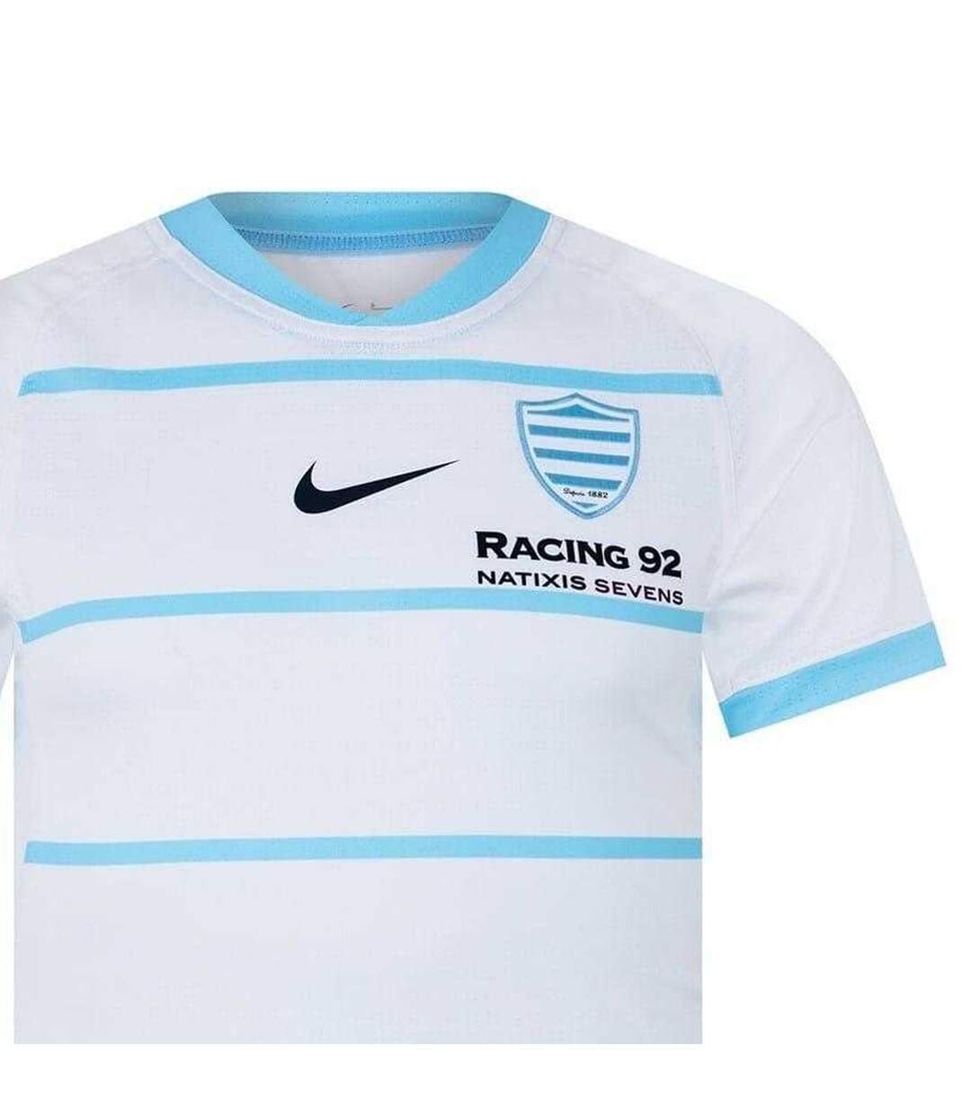 Maillot Domicile Rugby Motif/style Racing 92 23/24 Homme Blanc Nike-3