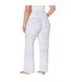 Womens/ladies Snowflake Relaxed Fit Christmas Lounge Pants Light Blue PJ Salvage-3