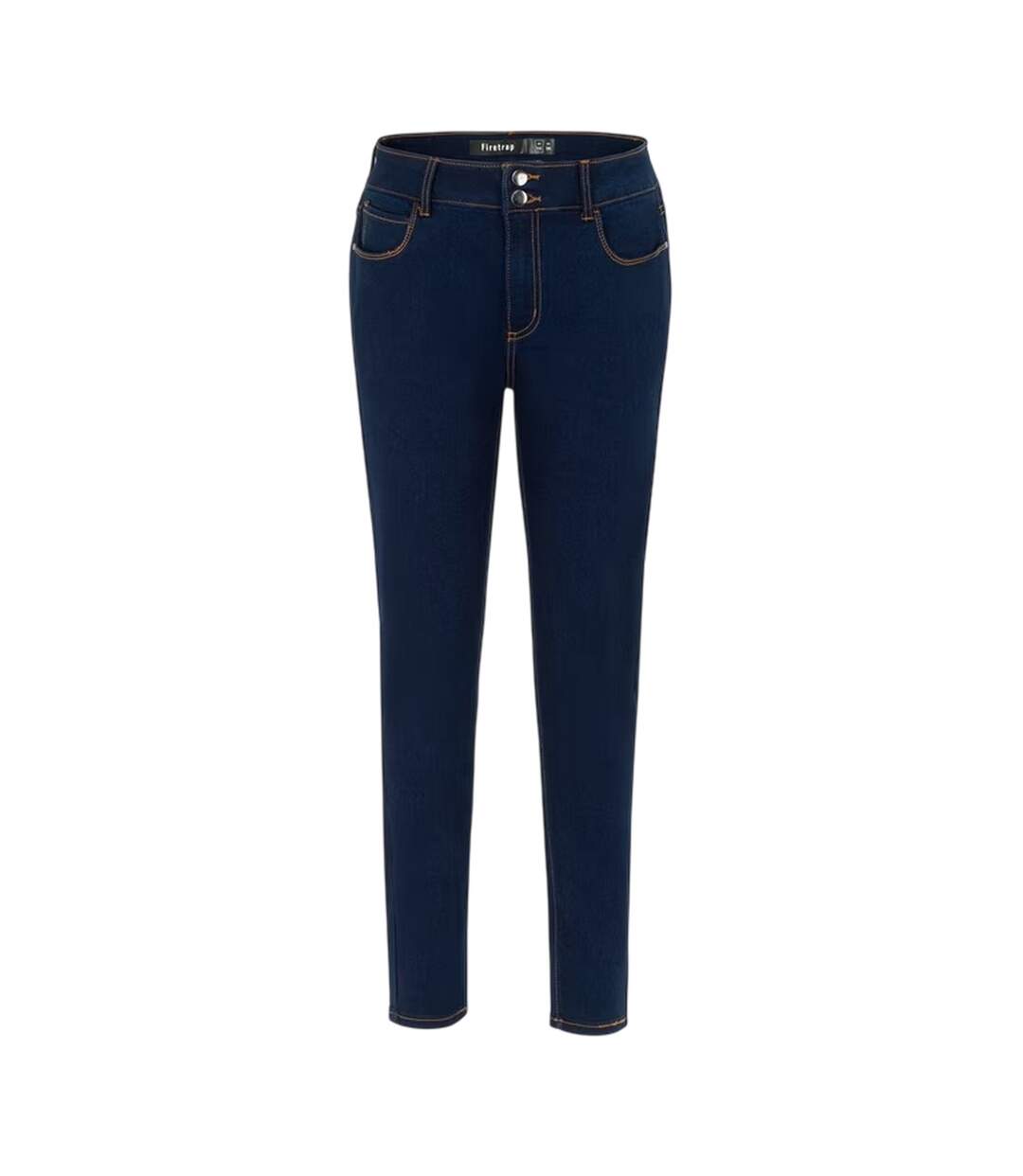 Womens/ladies Cotton Skinny Jeans Navy Firetrap-1