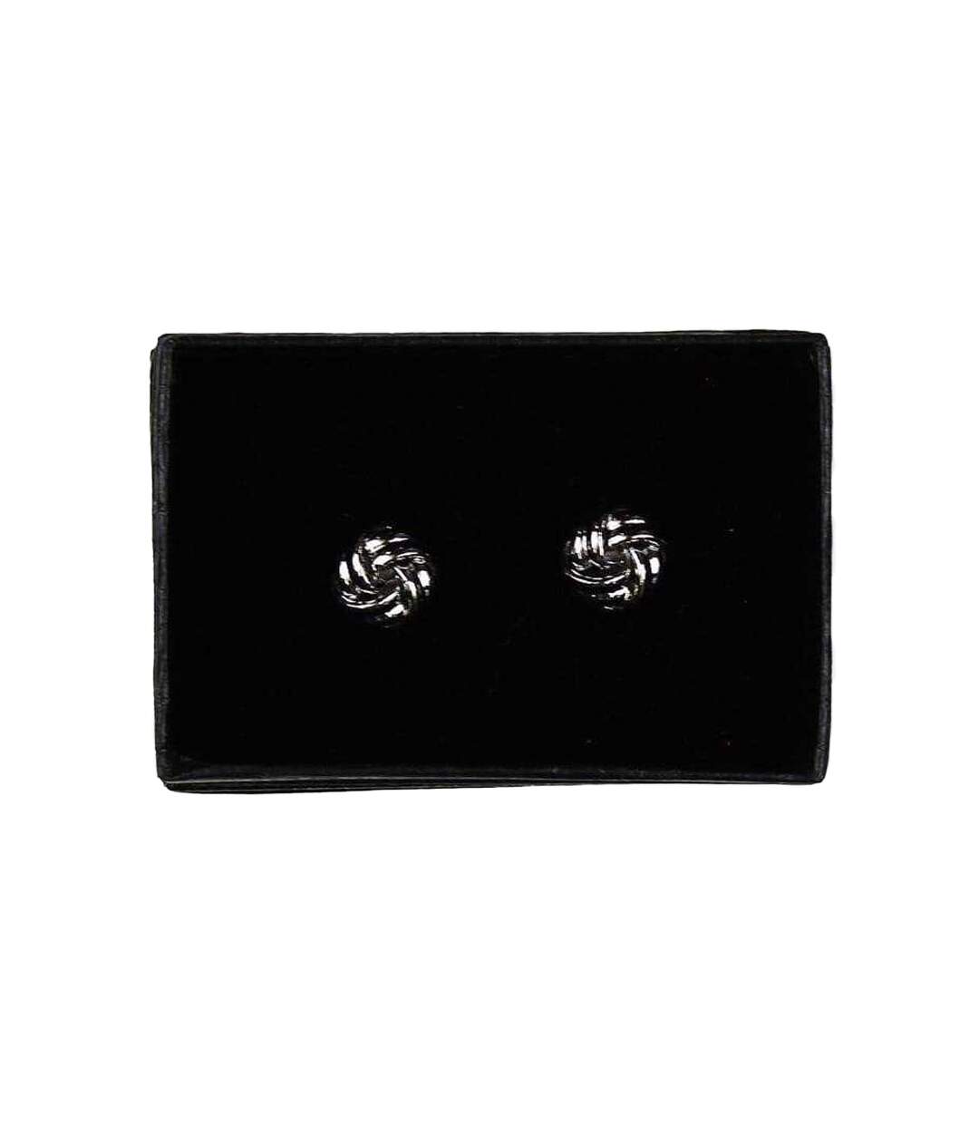 Twist Knot Cufflinks One Size Silver Twisted Tailor-3