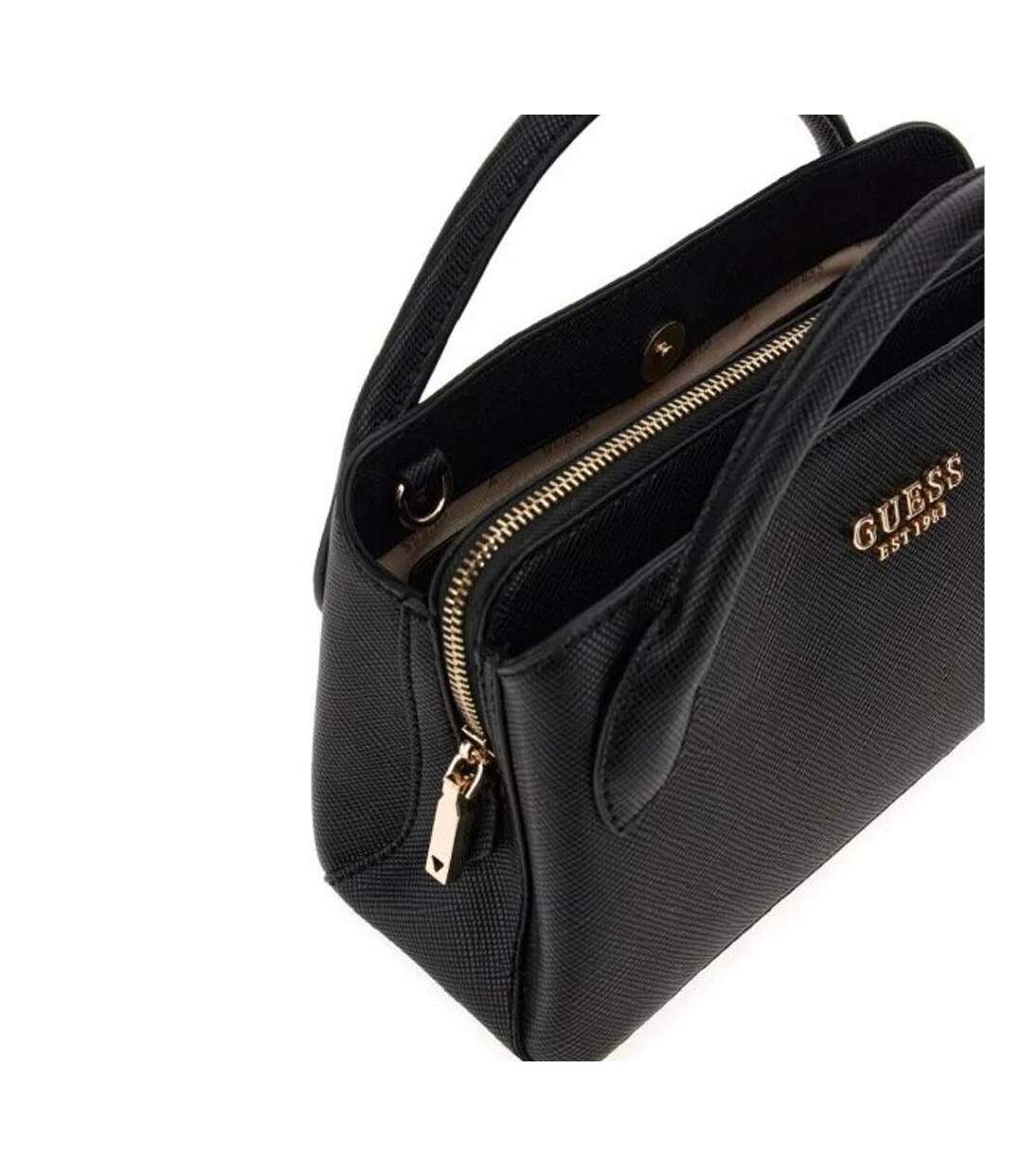 Sac à main noir femme guess fedana-3