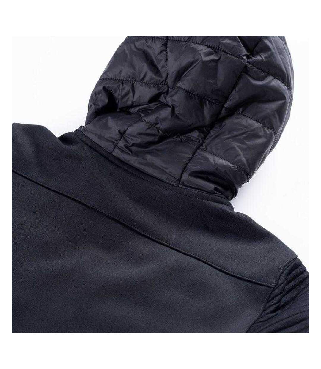 Womens/ladies Guelo Quilted Hybrid Jacket Black Iguana-4