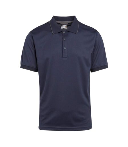 Mens navigate short-sleeved polo shirt navy/seal grey Regatta