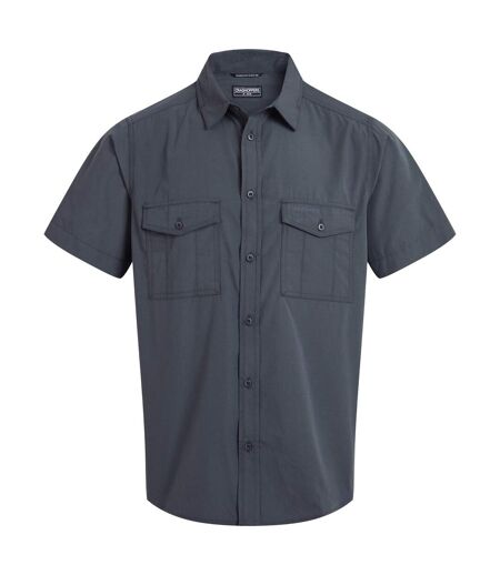 Chemise Unie Manches Courtes Kiwi Homme Gris Foncé Craghoppers
