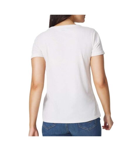 T-shirt blanc femme tbs adinatee 29418 - l
