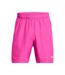 Mens Halfback Embossed Shorts Pink Under Armour-2