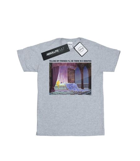 Disney Femme/Ladies Sleeping Beauty I'll Be There In 5 Cotton Boyfriend T-Shirt (Gris sportif) - UTBI49474