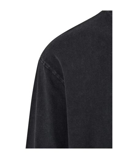 Haut Manches Longues Motif/style Délavé À L'acide Homme Noir Urban Classics