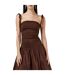 Robe Mi-longue Alexa Femme Marron AmyLynn-4