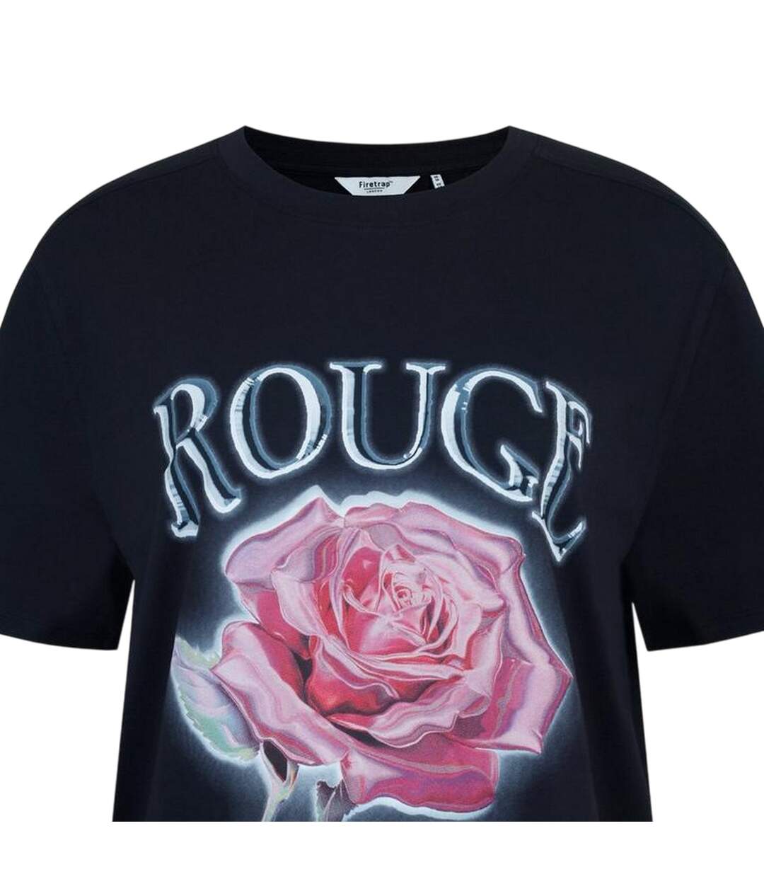 T-shirt Motif/style Rose Grunge Femme Rose Clair Firetrap-3