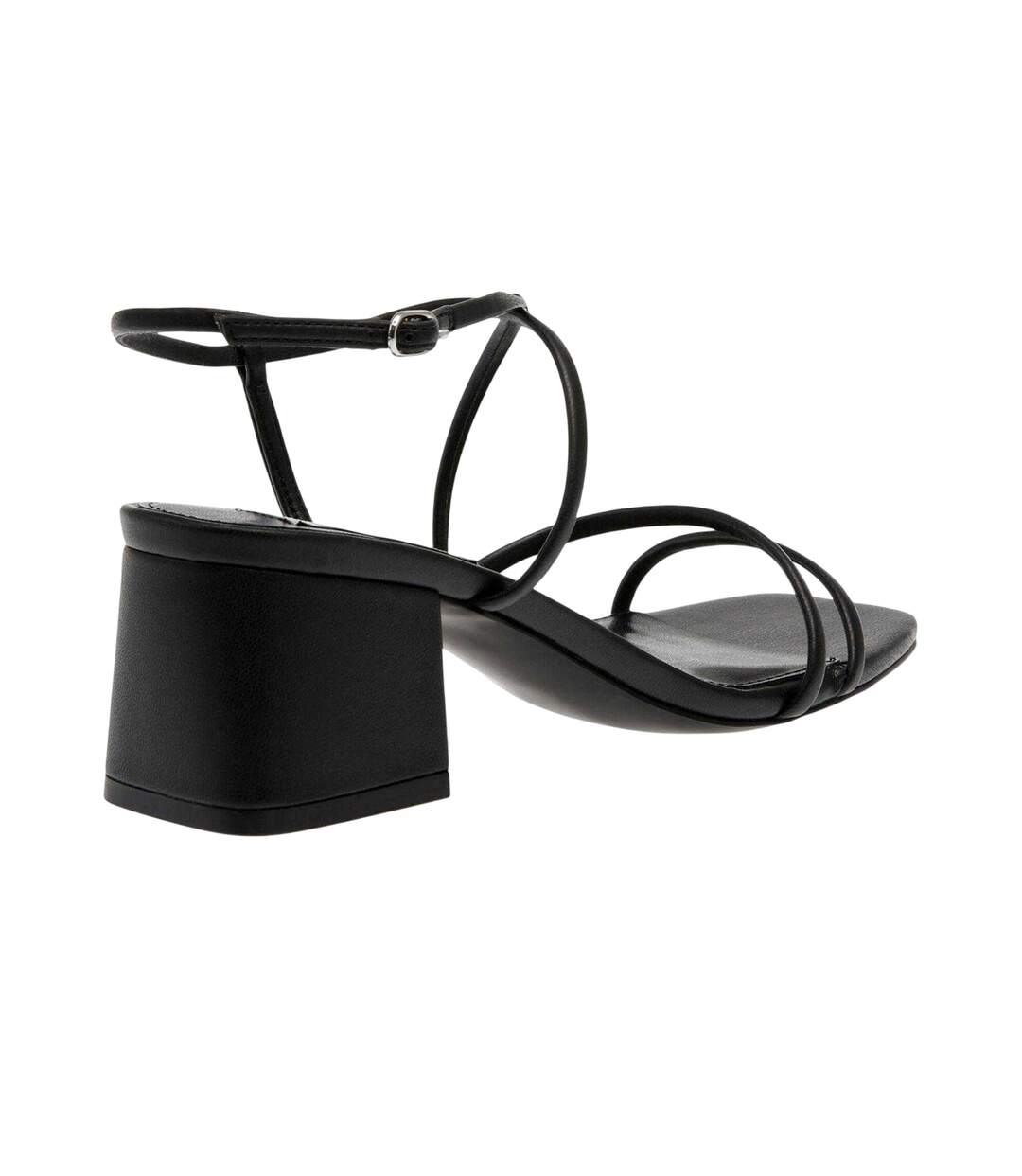 Womens/ladies Block Heel Sandals Black Steve Madden-2