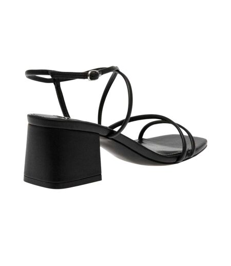 Womens/ladies Block Heel Sandals Black Steve Madden