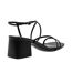Womens/ladies Block Heel Sandals Black Steve Madden-2