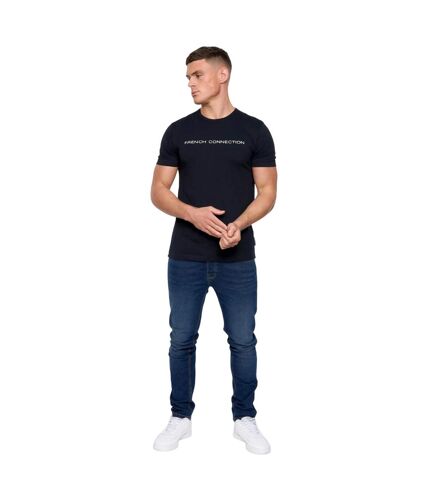 T-shirt homme marine/blanc French Connection