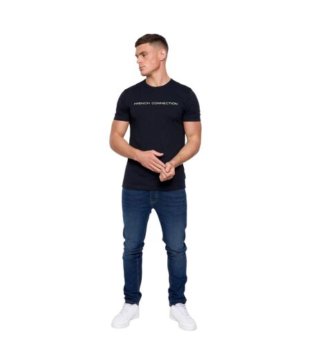 T-shirt homme marine/blanc French Connection