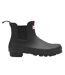 Womens/ladies Original Waterproof Block Heel Chelsea Boots Black Hunter-1