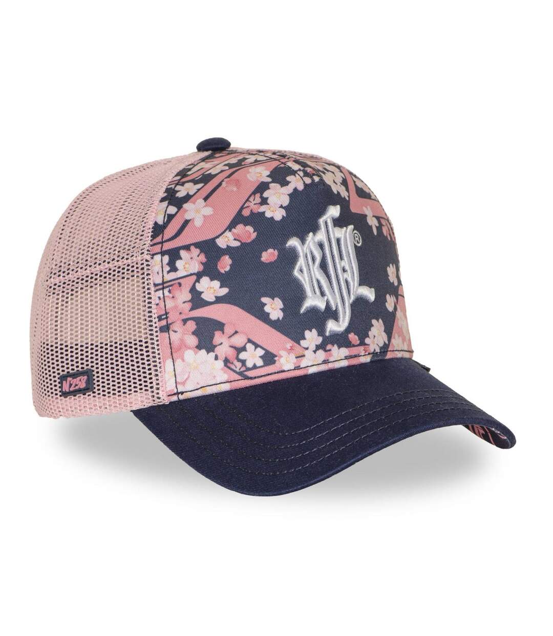 Casquette trucker imprimée filet logo brodé visière imprimée Hanami Rock'n Free Life-4