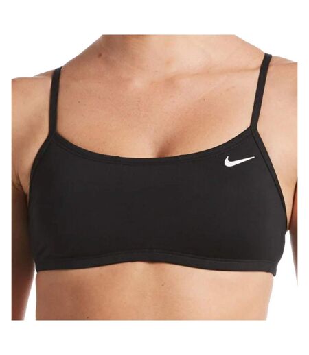 Haut de maillot de bain Noir Femme Nike Racerback - L